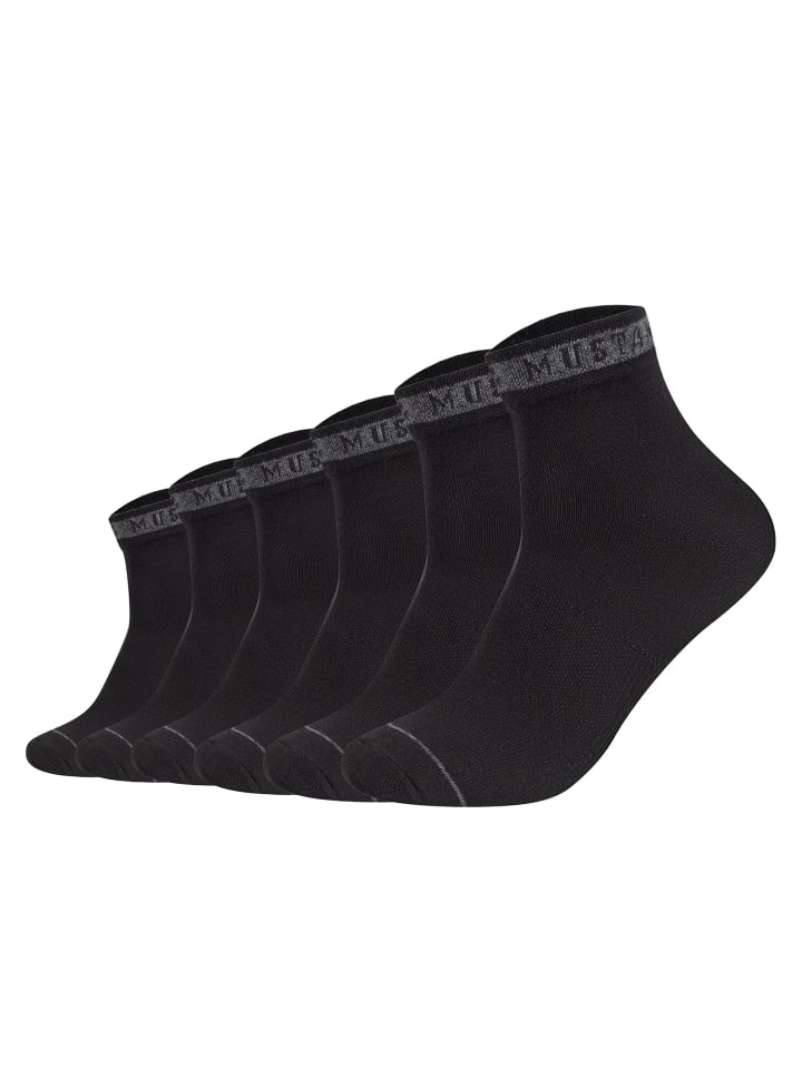 Socken 6er Pack in Schwarz