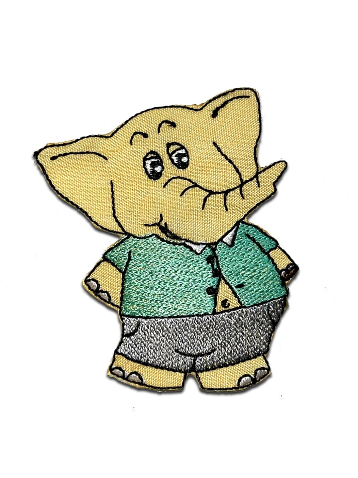 Business Elefant TierApplikation Bügelbild inBunt
