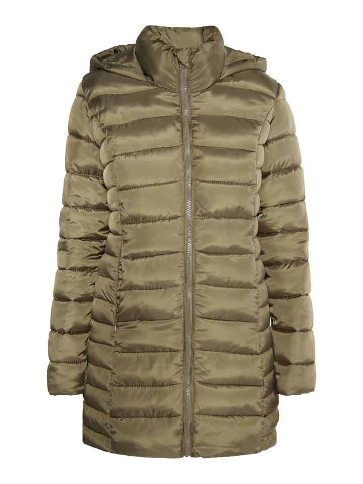 Damen Leichte Steppjacke in Militäroliv