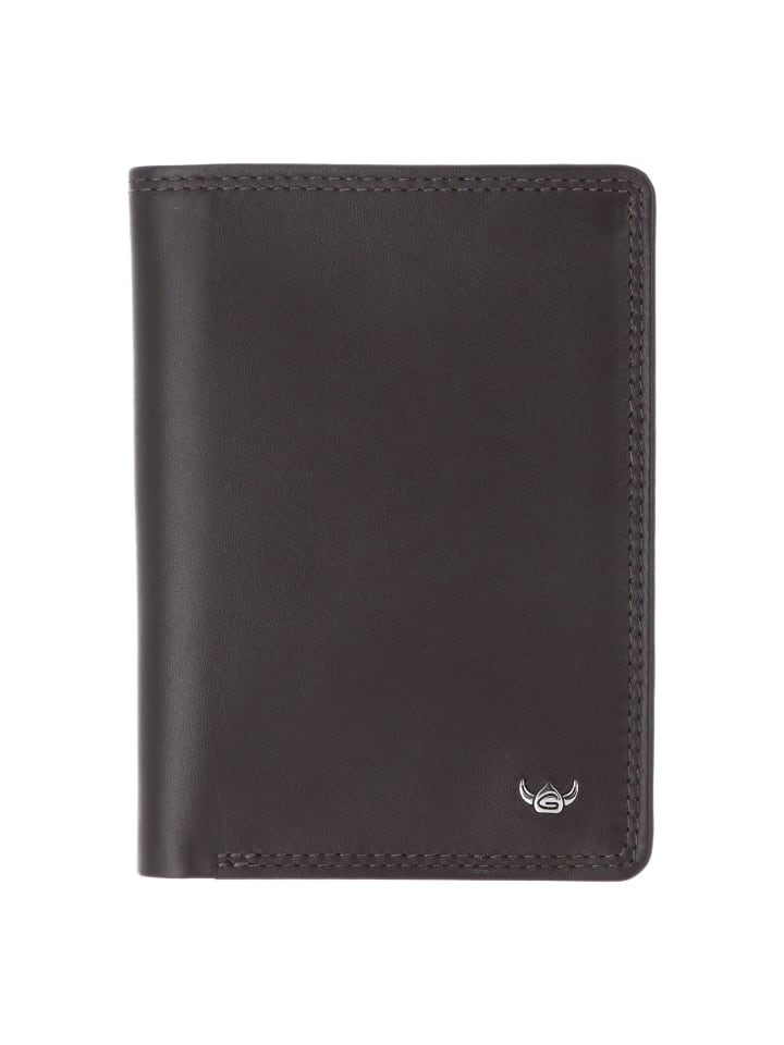 Polo Ausweisetui RFID Leder 9 cm dunkelbraun
