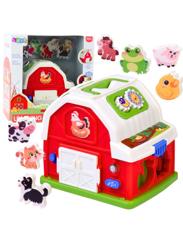 Interactive Farmhouse Musical Barn with Animals Lights Sounds