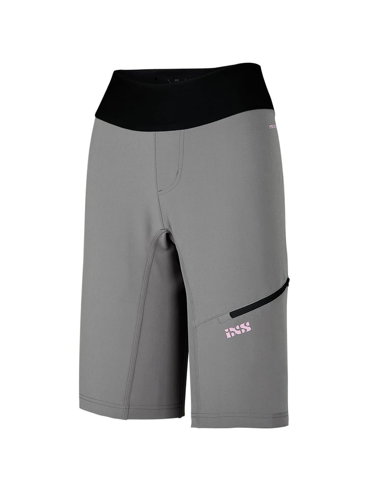 W CARVE HIP-HUGGER SHORTS in Steingrau
