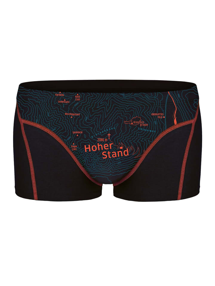 Boxershort 1er Pack in Hoher Stand (Schwarz)
