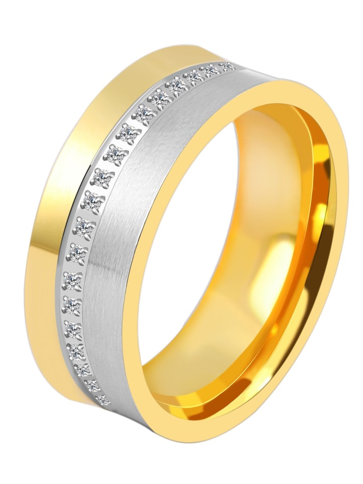 Damen Ring aus Edelstahl in gold