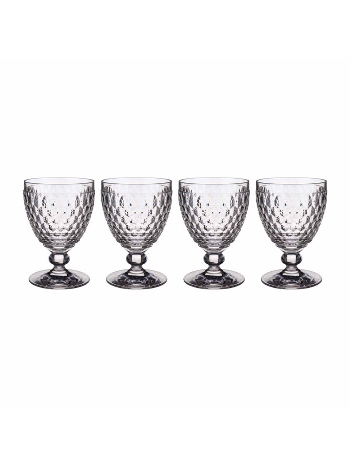 4er Set Rotweingläser Boston in Transparent 200 ml