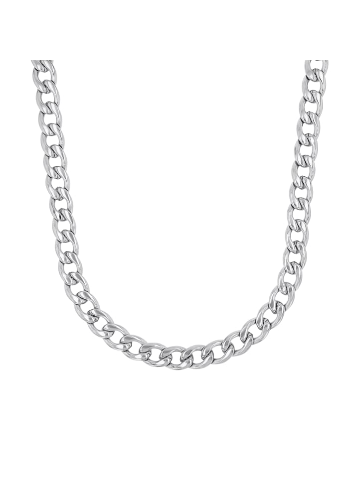 Halskette Edelstahl in Silber