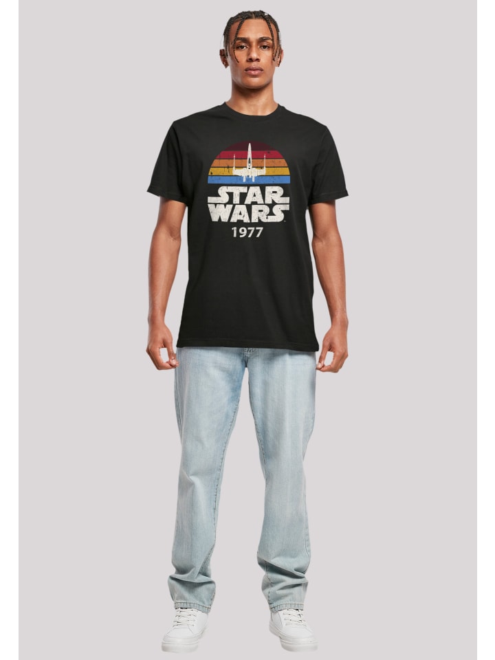 1977 X-Wing Star Wars in Trip schwarz | T-Shirt kaufen T limango F4NT4STIC günstig