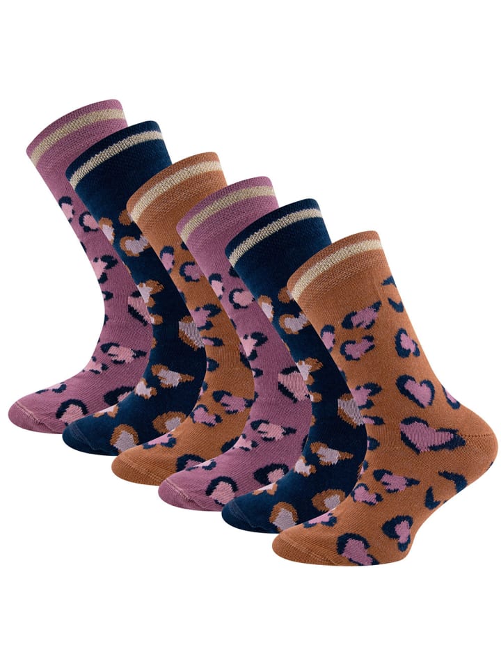 6er-Set Socken 6er-Set Leo in bunt