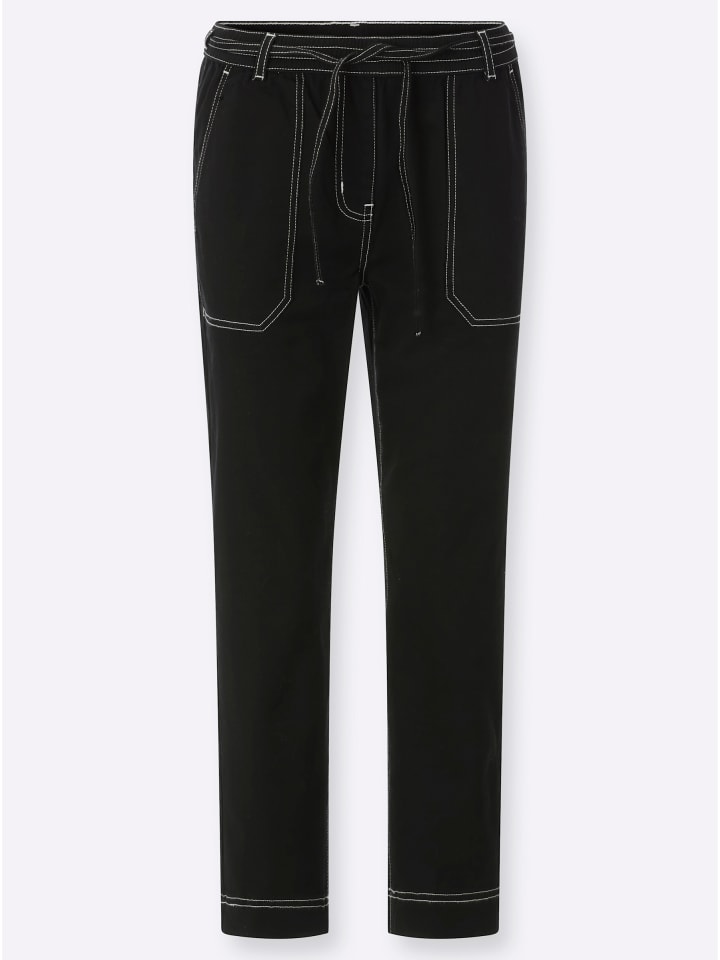 7/8-Jeans in schwarz