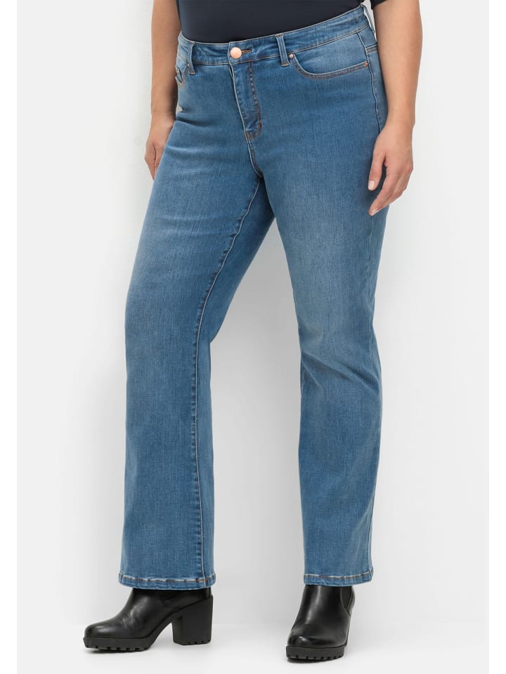 sheego Bootcut Stretch-Jeans mit Bodyforming-Effekt in blue Denim günstig  kaufen | limango