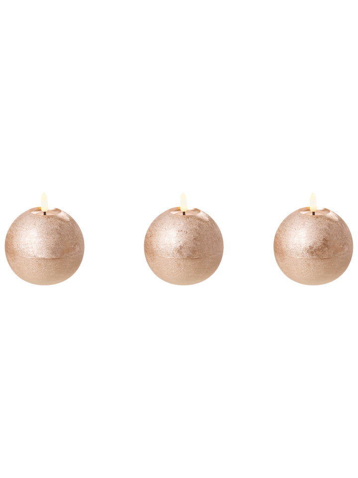 3er-Set LED Deko AMBROSIA in Gold