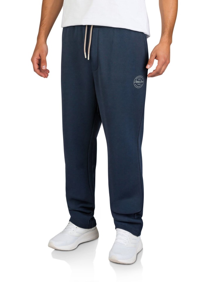 Jogginghose JPSTKANE LANDON UNCUFFED SWT PANTS comfort/relaxed in Blau