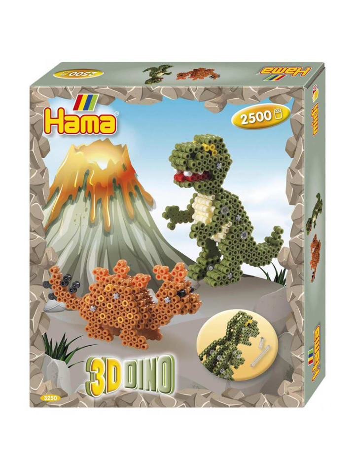 Geschenkpackung 3D Dinos Midi-Bügelperlen - ab 5 Jahren
