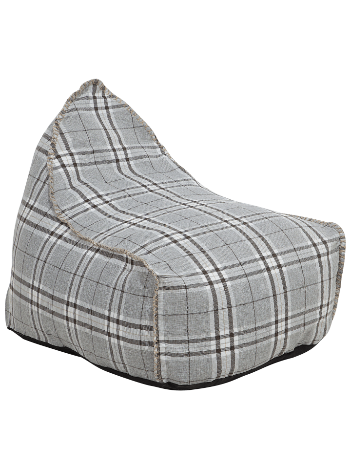 2-tlg Sitzsack DROP LINEN in Grau