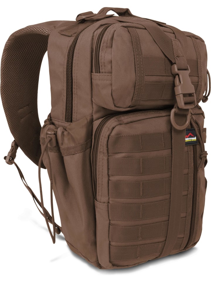 Schultertasche Airborne in Schokolade