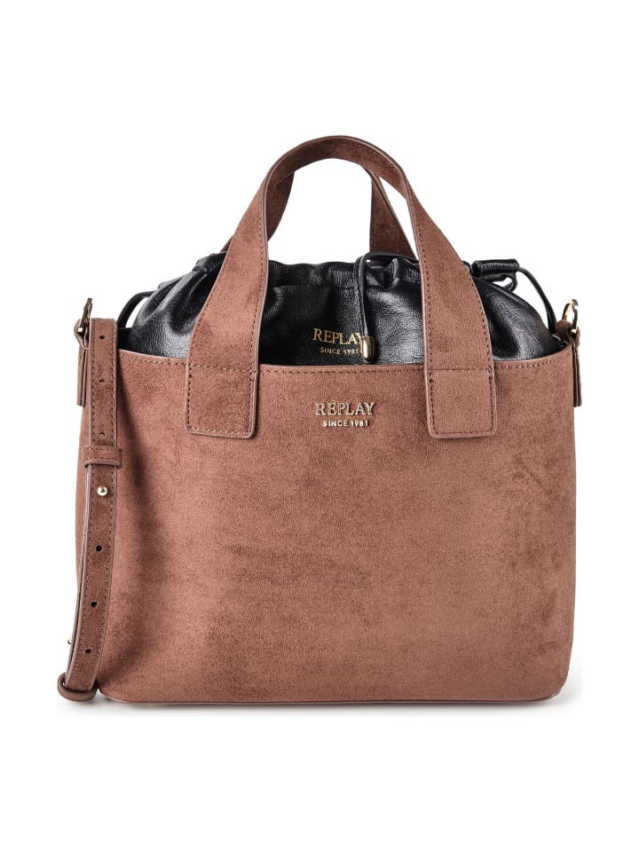 Handtasche 28 cm puce