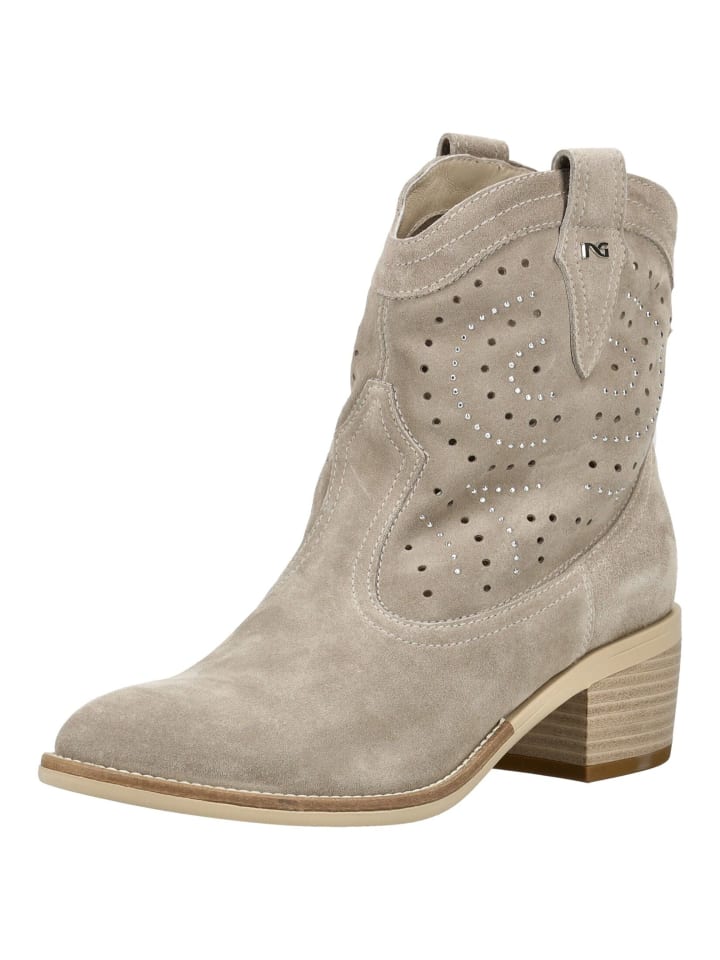 Stiefelette Beige