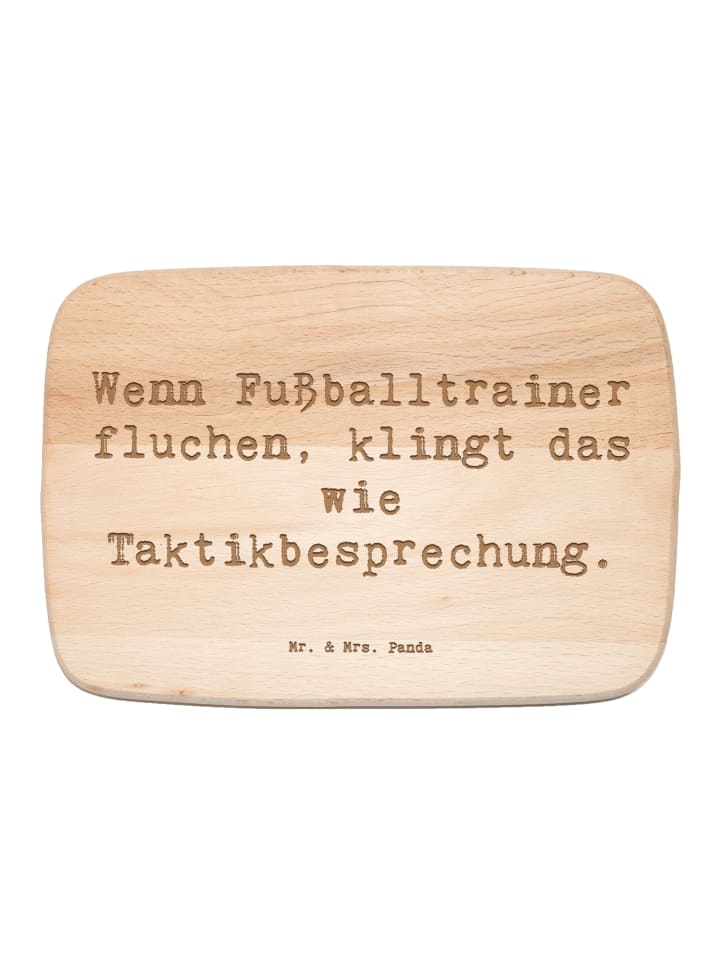 Holzbrett Spruch Fußballtrainer Taktik mit Spruch in Transparent