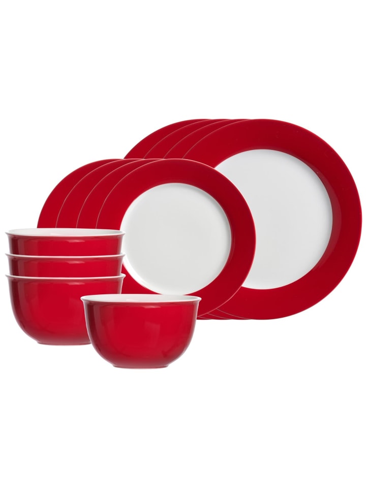 12-tlg. Basic-Set Doppio in Rot