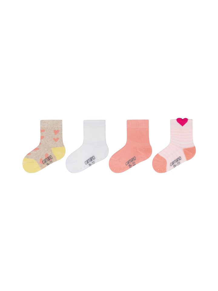 Socken ca-soft Full Terry Stopper 4er Pack pink dogwood