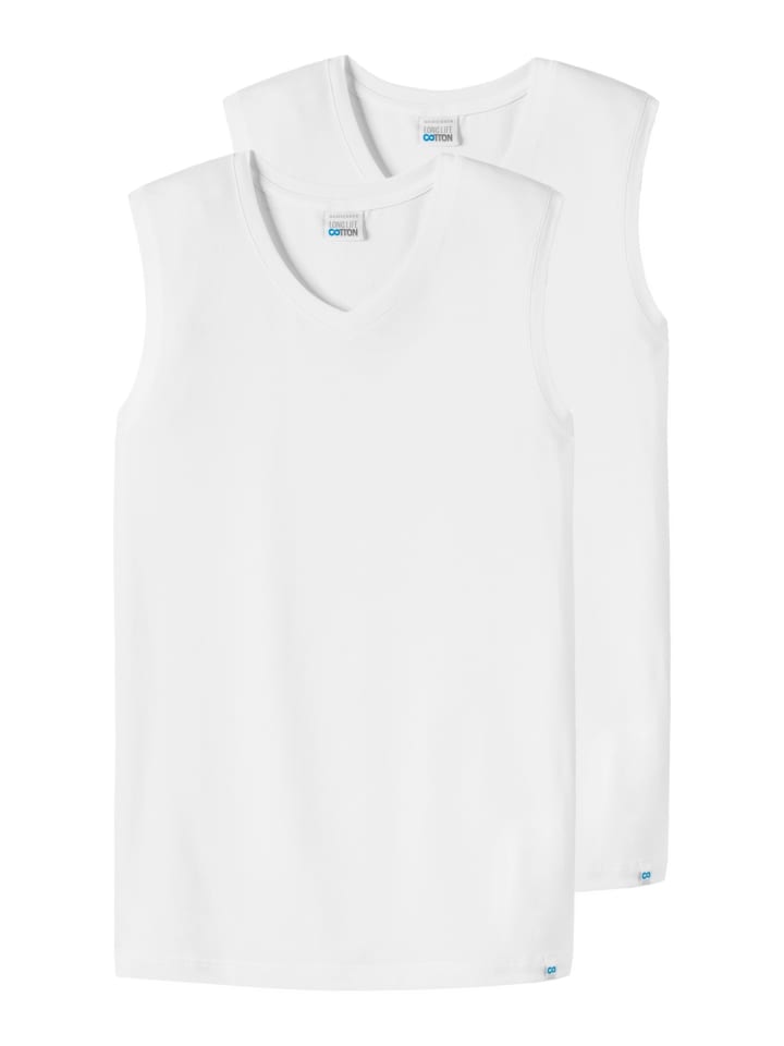 Unterhemd / Tanktop Long Life Cotton in Weiß