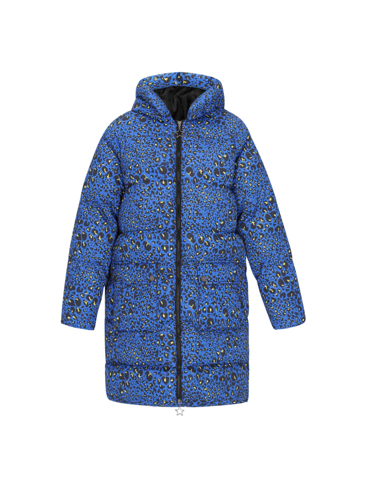 Women Coat in BLUE MULTICOLOR