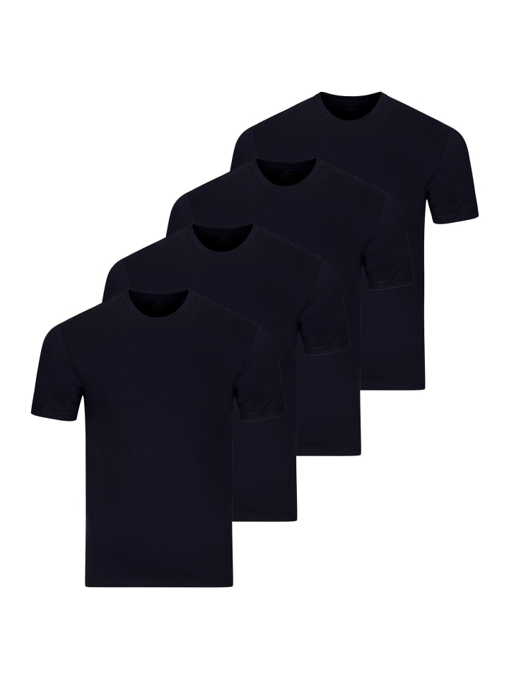 Unterhemd / Shirt Kurzarm Basic in Marine