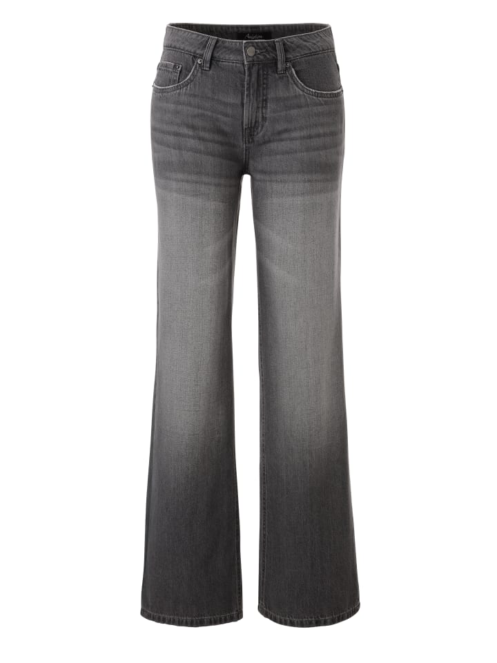 Straight-Jeans in grau