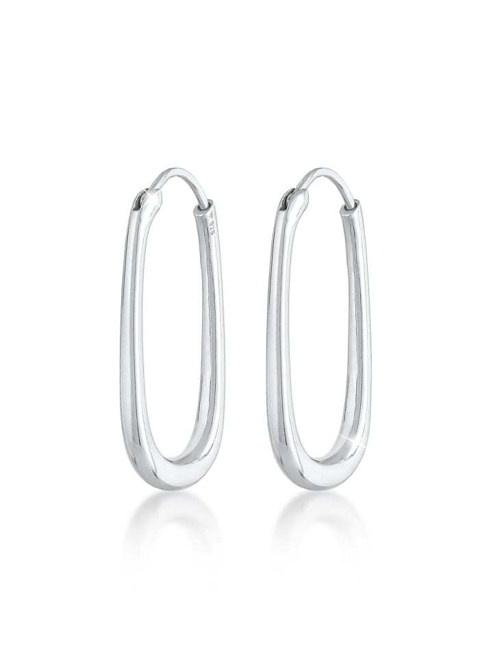 Ohrringe 925 Sterling Silber Geo in Silber