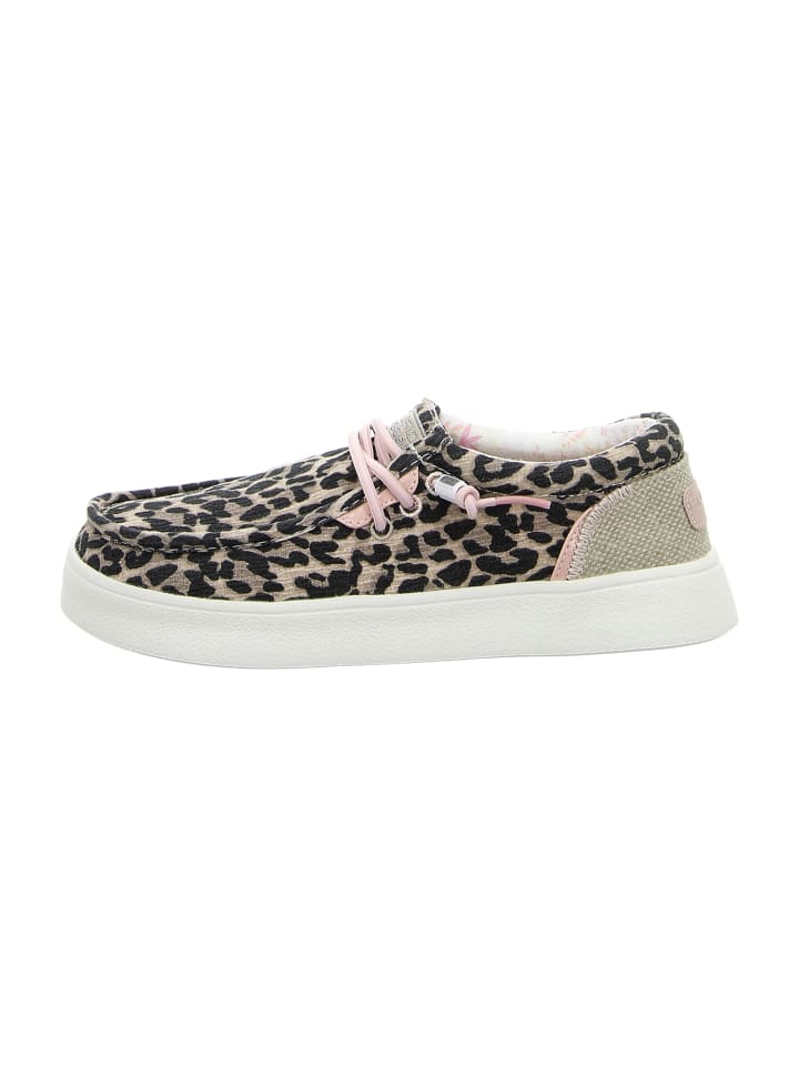 Mokassins Schnürschuhe in Animal