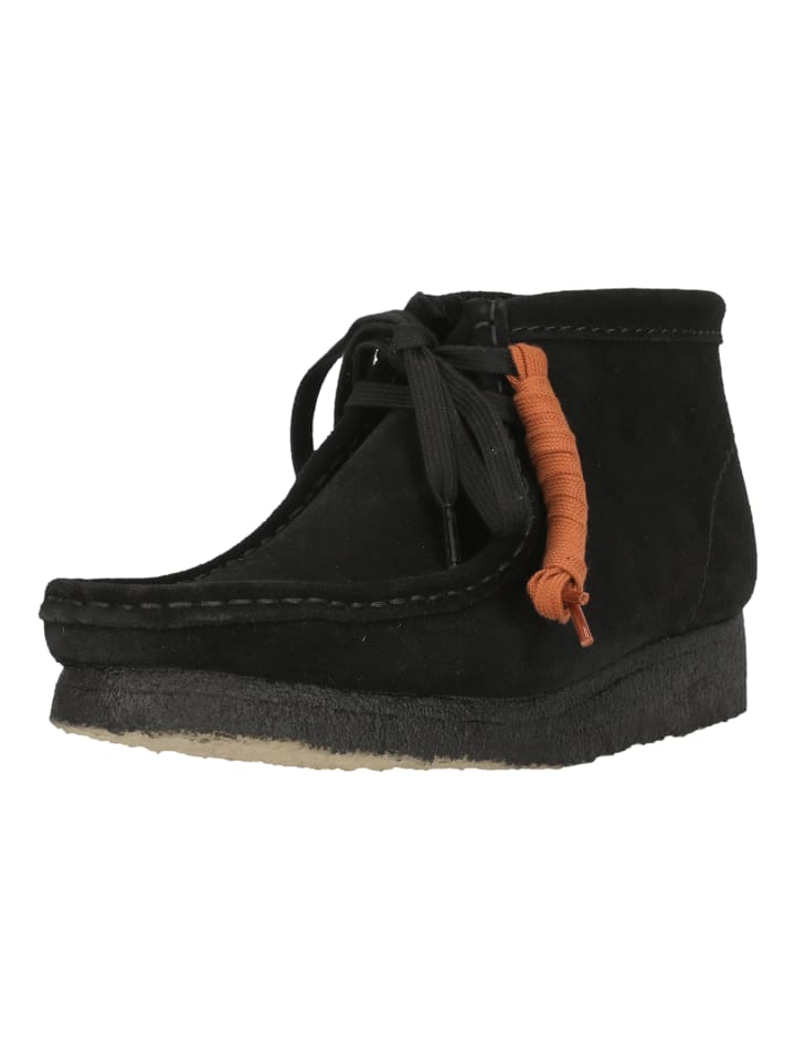Schnürschuhe Wallabee Boot. Black Sde in 1219 Black Sde
