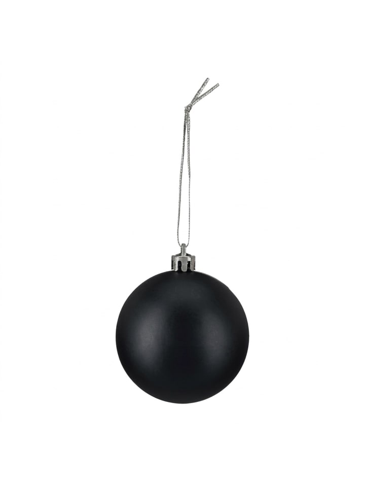 50 x Weihnachtskugeln Set in Schwarz