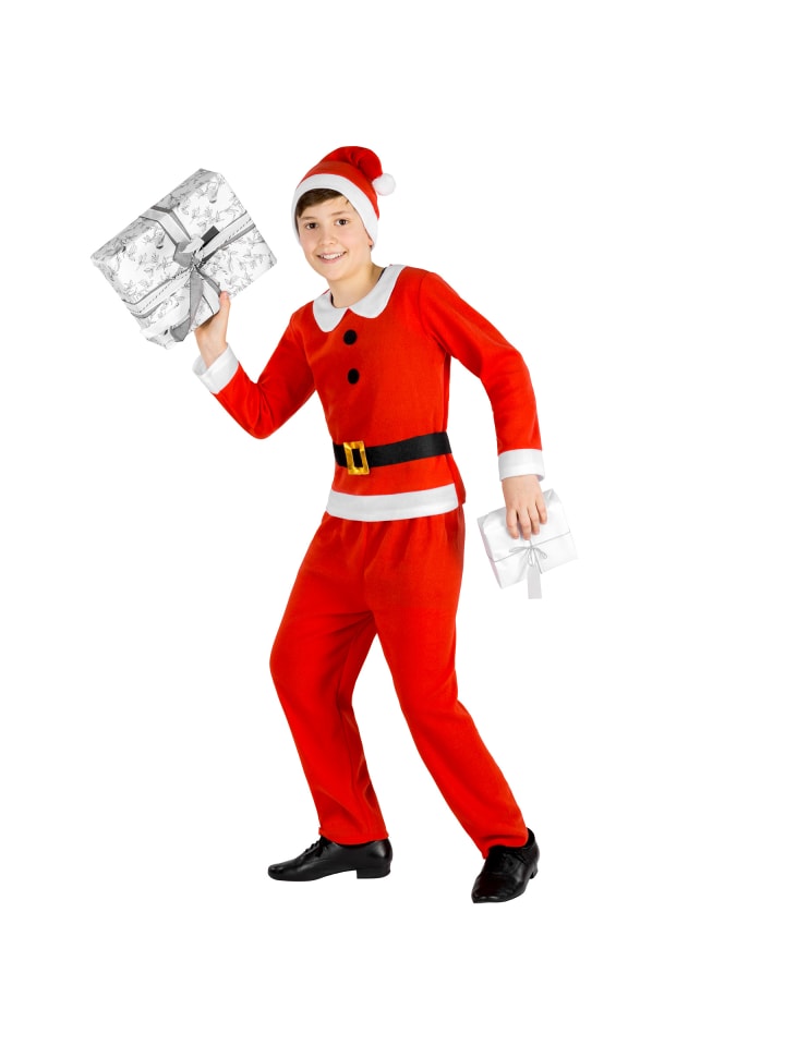 Weihnachtsmann, auch Nikolaus, in rot, Bequeme Hose mit Gummizug