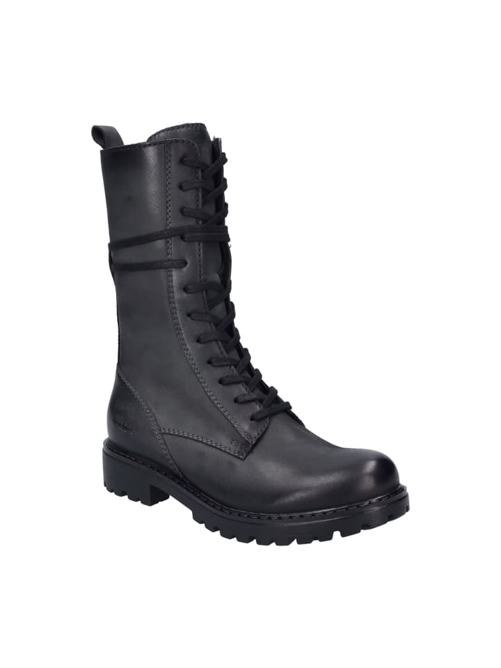 Schnürstiefel in Schwarz