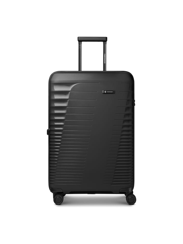 Straw Edition 4 Rollen Trolley 67 cm mit Dehnfalte black