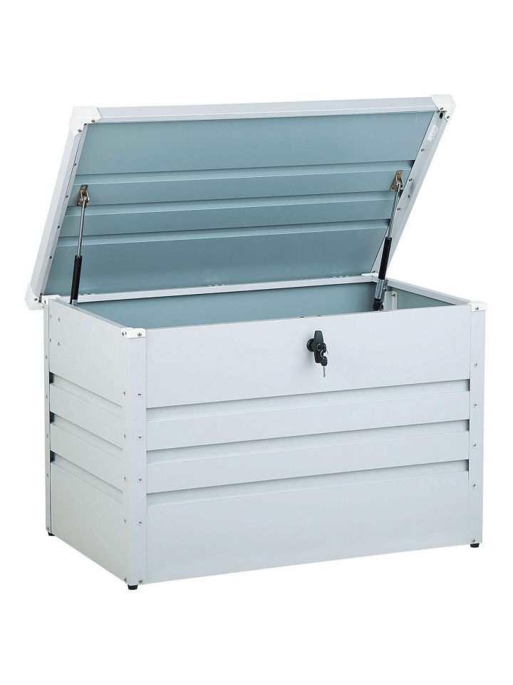 Truhe CEBROSA in Grau - (W) 100 x (H) 64 x (L) 62 cm