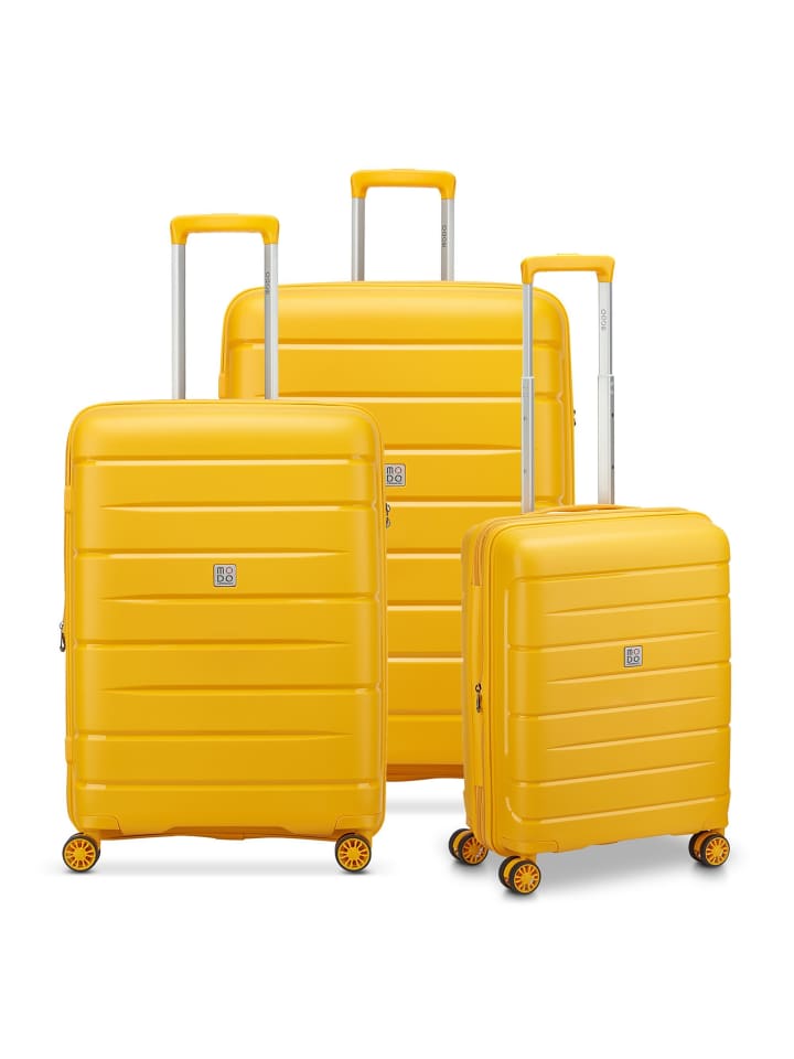 Starlight 3.0 4 Rollen Kofferset 3-teilig mit Dehnfalte honey
