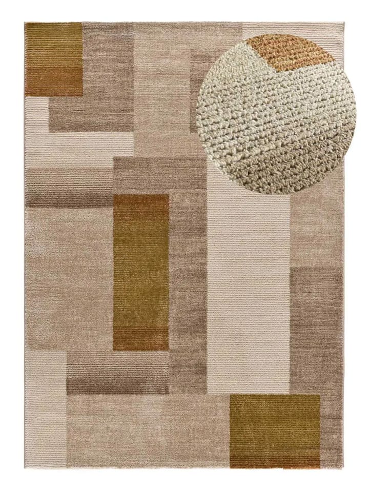 Kurzflor-Teppich MELFI in mehrfarbig