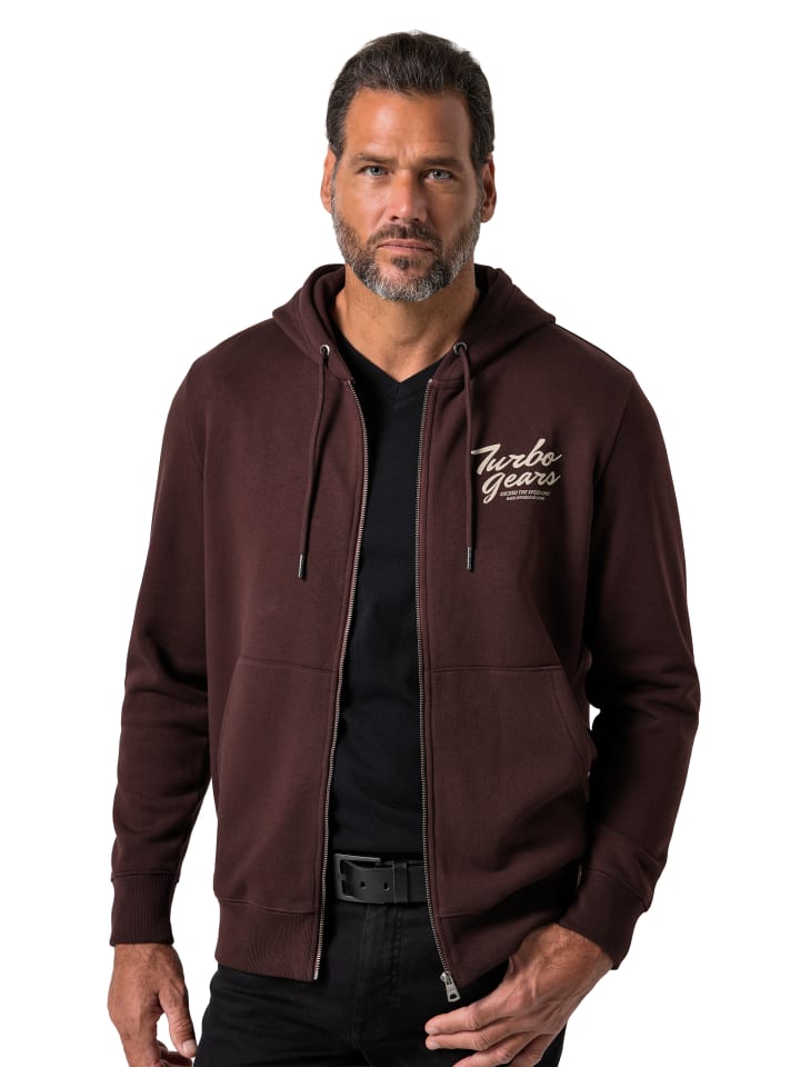 Sweatjacke in espresso