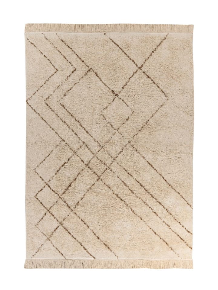 Kurzflor Teppich Michelle 425 in Creme Braun