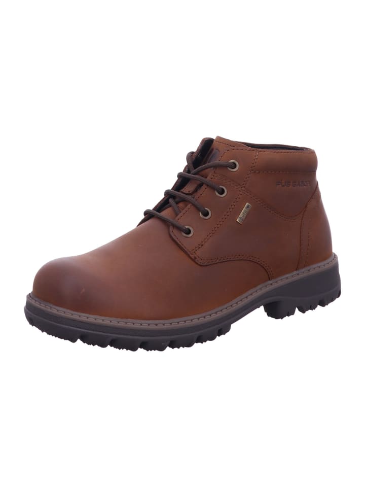 Schnürstiefelette in braun