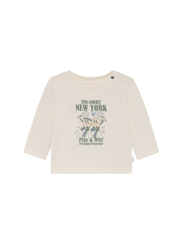 Langarmshirt in Egret