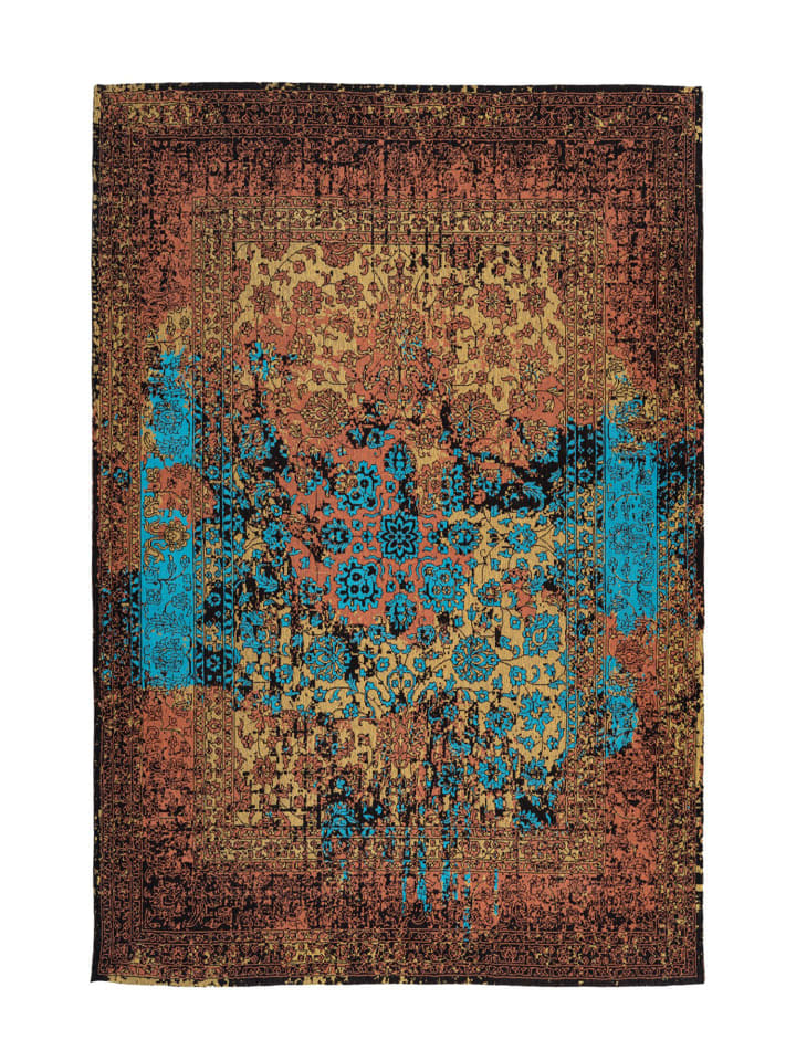 Wohnzimmer Teppich – Kurzflorteppich Solitaire 610 in multi - rechteckig