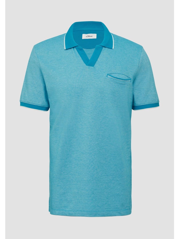 Polo-Shirt in 62W2_pastelltürkis