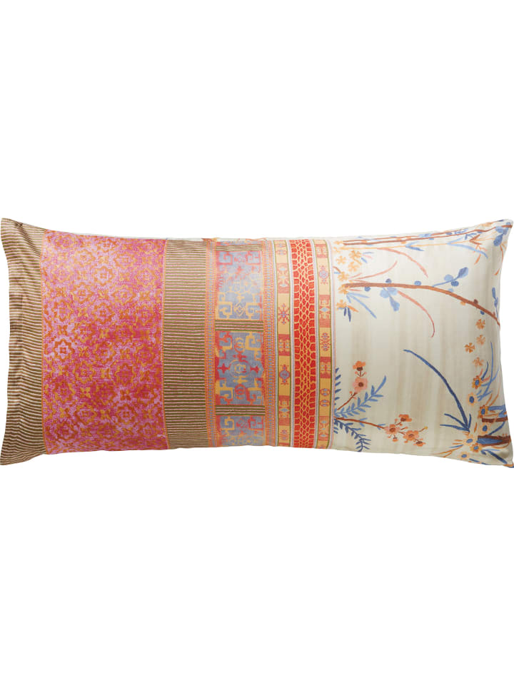 Fein Satin Kissenbezug Fong in creme