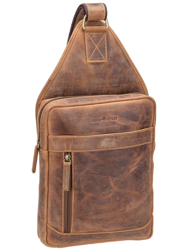 Bodybag Vintage Crossbody in Sattelbraun
