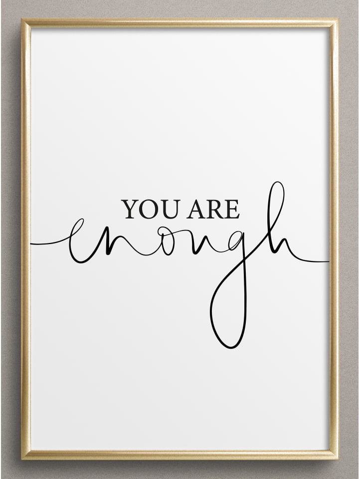 Poster / Kunstdruck "You are enough" I Ohne Rahmen