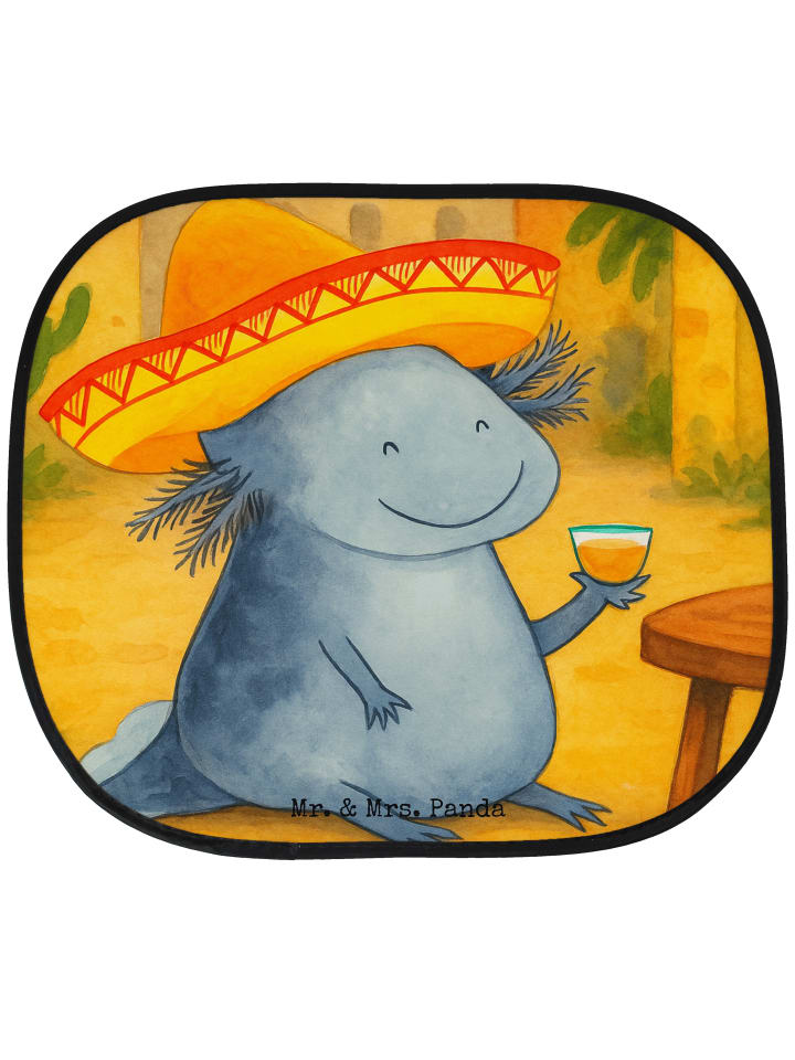 Auto Sonnenblende Axolotl Tequila Design ohne S... in Weiß