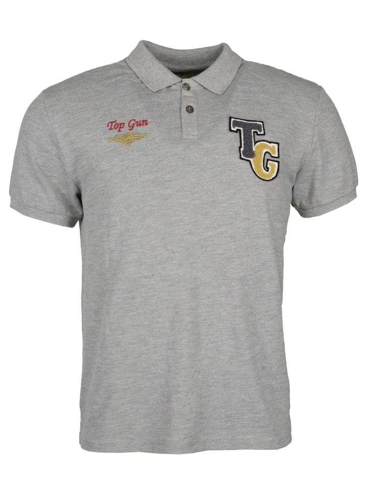 Poloshirt TG202120071 in grey mélange