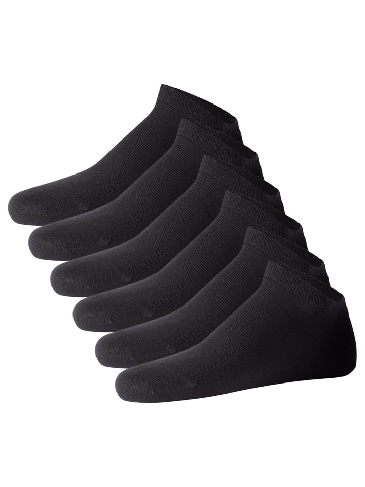 Socken 6er Pack in Schwarz
